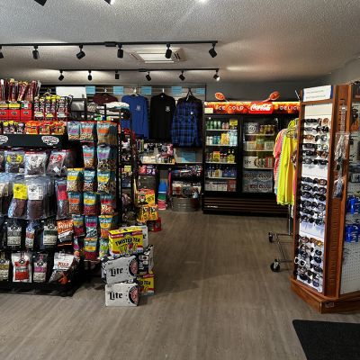 Custer's Last Store and Gas, the convenience store and fuel stop at Custer Crossing Family Campground on US-385