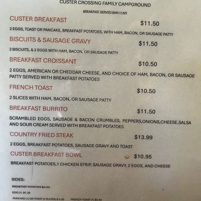 Breakfast Menu - Last Stand Caf&eacute;