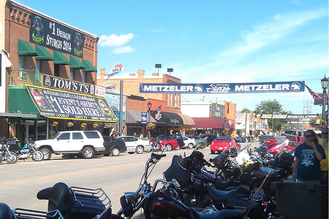 Photo of Downtown Sturgis, South Dakota during the Sturgis Motorcycle Rally